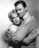 Barbara Eden and Robert Sterling posed publicity shoot