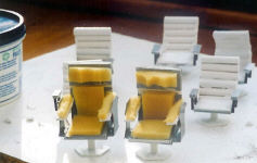 interior seating in construction stage.