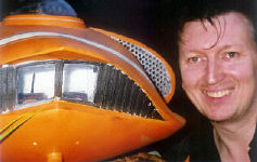 A pleased Peter Holton with his finished Spindrift model.