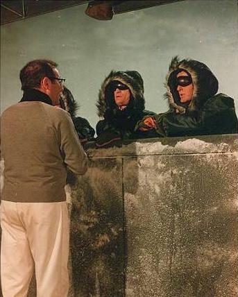 Irwin Allen on the pilot episode set.