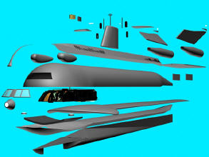 SSRN Seaview solid model exploded.