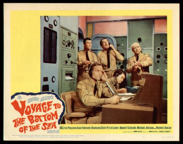 Voyage to the Bottom of the Sea movie lobby  card # 4.