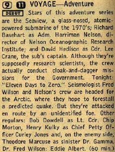 TV Guide listing, Sept 14, 1964