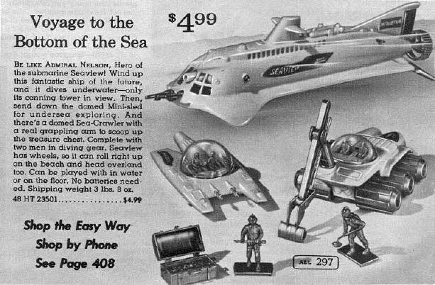 Montgomery Ward Playset Ad--Voyage to the Bottom of the Sea.